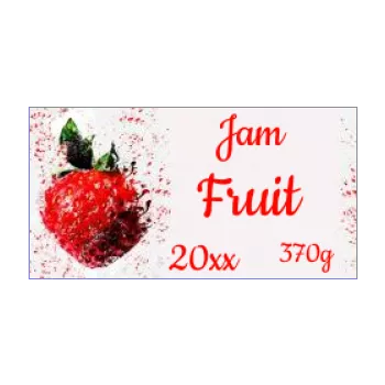 label jam strawberry fruit red 