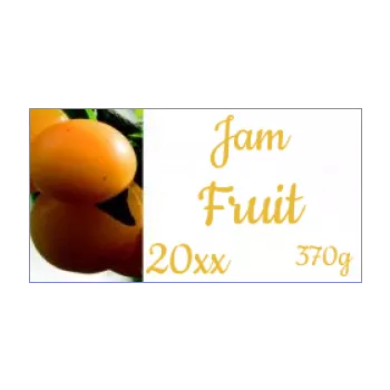 label jam mirabelle plum yellow orange 