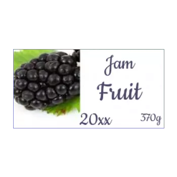 label jam blackberry fruit black 