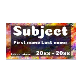 label notebook school drawing 