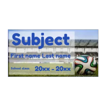 label notebook school soccer sport 