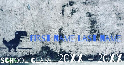 Label Notebook School Dinosaur template