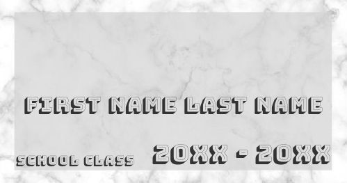 Label Notebook School Grey template