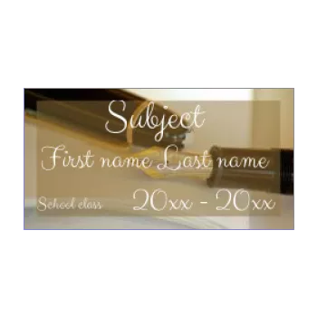 label notebook school pencil black 