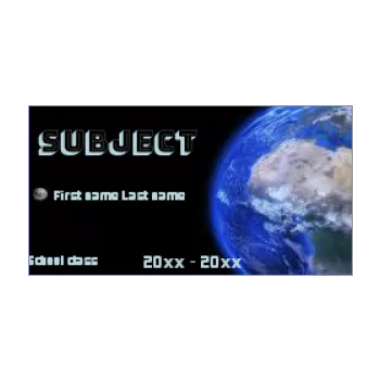 label notebook school black space 