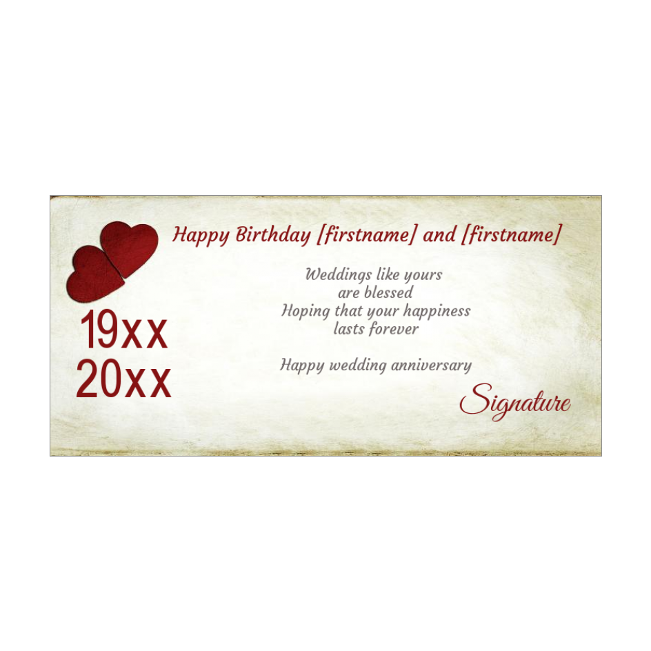 birthday wedding card heart letter nuptials free template