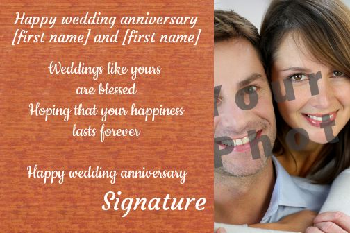 Wedding Nuptials with photo template