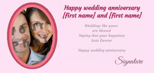 Wedding Nuptials with photo template