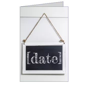 Birthday Card Invitation Black Grey template