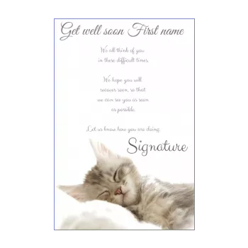 Get Well Soon Card Free Template Printable Greetings Discount