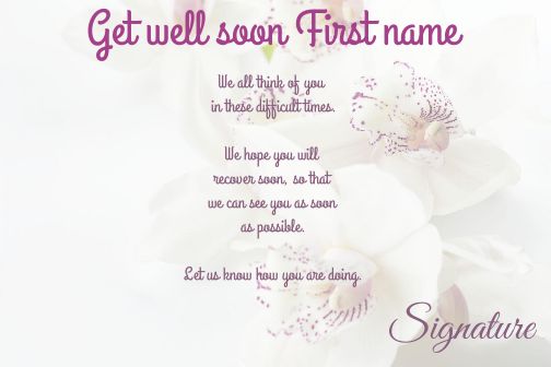 Card Recovery Flower White free template