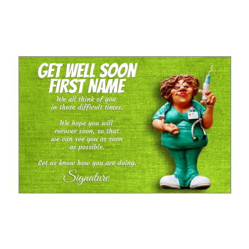 Card Recovery Green free template (card 1272)