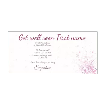 card recovery abstract mauve rose 