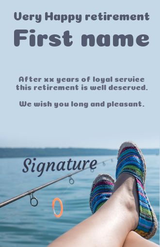 Card Congratulations Wishes Retirement Peach free template