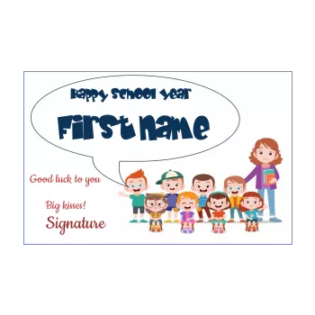 card school good school year drawing kid mistress 