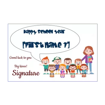 card school good school year drawing kid mistress 