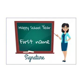 card school good school year board drawing mistress 