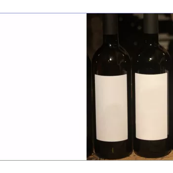 Alcohol with photo template
