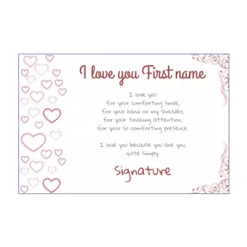 card wishes heart elegant love 