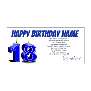 Birthday Card Templates By Age 10 Years 18 Years 20 30 40 50 60 70 Years