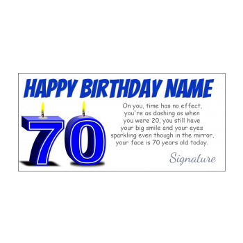 70th Birthday Card Free Printable Template Or Send Online