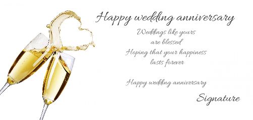 Birthday Wedding Card Champagne Heart virtual free
