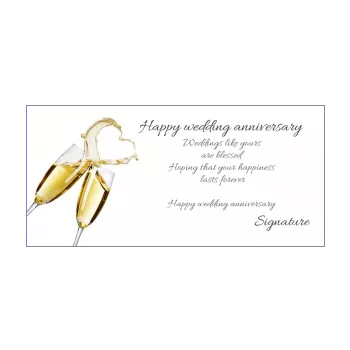 birthday wedding card champagne heart nuptials 