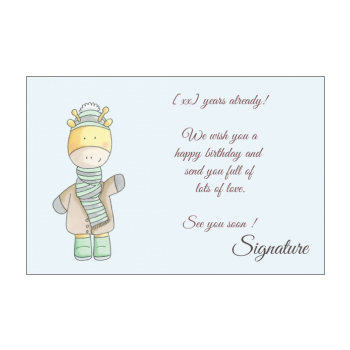 Boy's Birthday Card free printable template or send online