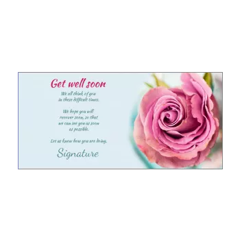 card recovery blue flower rose 