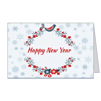 Card Wishes Best New Year template