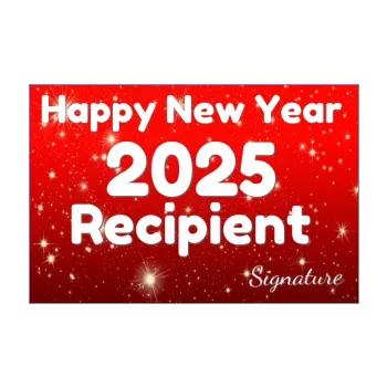 card wishes best new year red star 