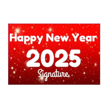 card wishes best new year red star white 