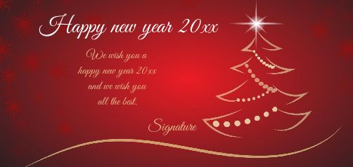 Card Wishes Best New Year free template