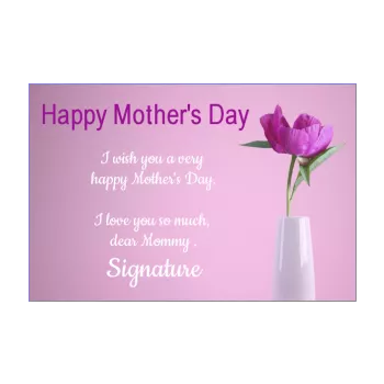 card mom party flower rose 