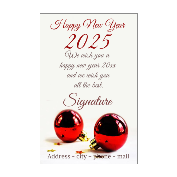 Happy New Year Cards 21 Free Template Printable