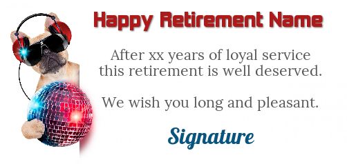 Funny Card Congratulations Wishes Retirement free template