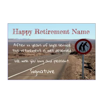 card congratulations wishes retirement road sky 