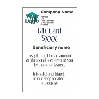 Gift card free template - printable card - Greetings-Discount