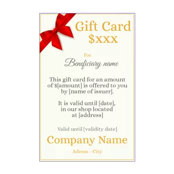 card gift red ribbon 