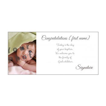 Baptism congratulation card free template on Greetings-Discount