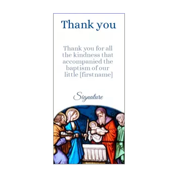 card thanks baptism blue church god thank you 