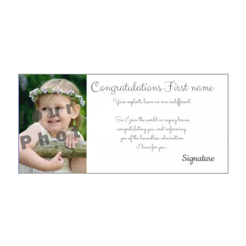 card congratulations white 