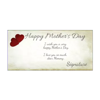 card mom party heart red yellow 