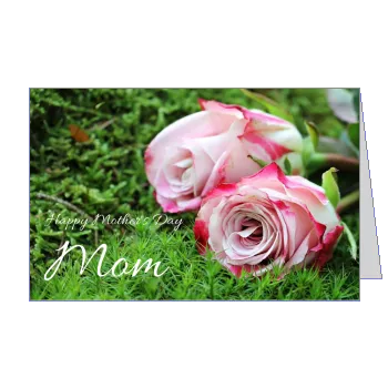 Card Mom Party Flower Garden template