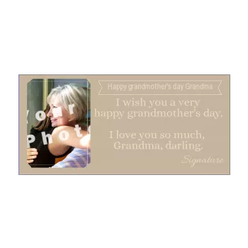 card grandmother party brown elegant 