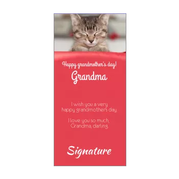 card grandmother party cat red 