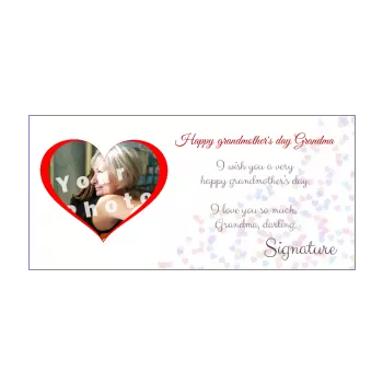 card grandmother party heart red 