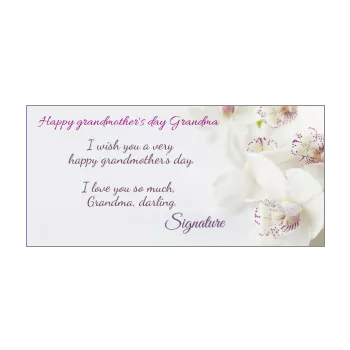 card grandmother party flower white 