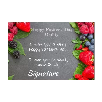 card raspberry strawberry dad party fruit black red slate 