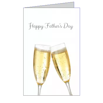Card Dad Champagne Party Elegant template